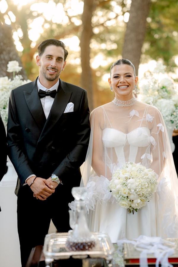 Chic Romantic Wedding In Chania White Details