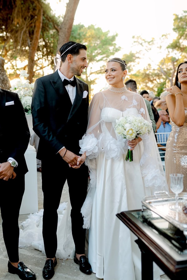 Chic Romantic Wedding In Chania White Details