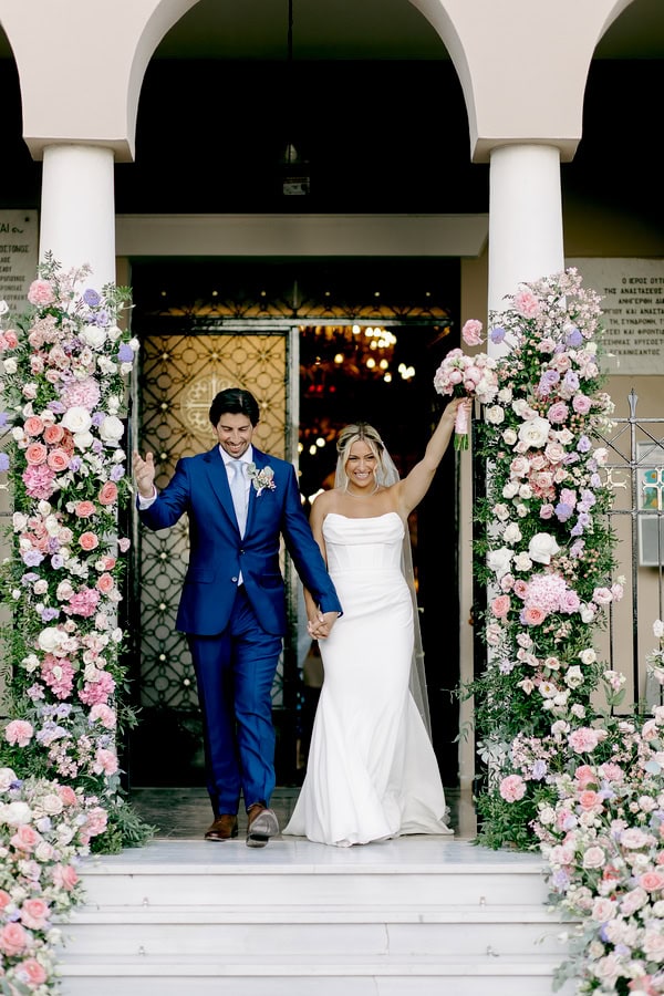 Colorful Summer Wedding Kalamata Floral Decoration