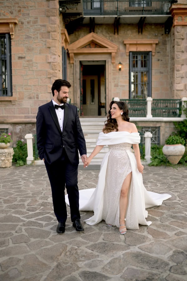 Destination Wedding In Lesvos With Chic Vintage Style And Beautiful Flowers