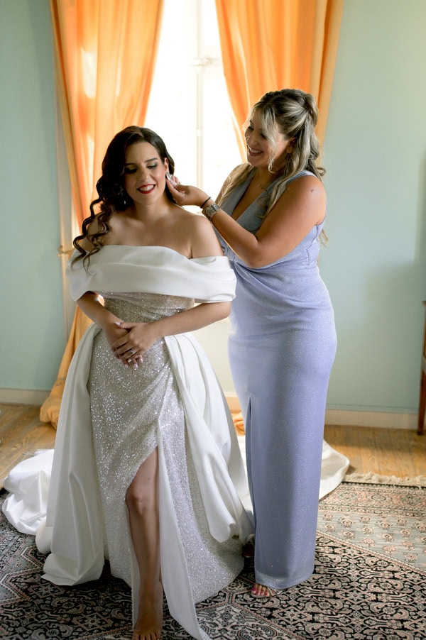 Destination Wedding In Lesvos With Chic Vintage Style And Beautiful Flowers