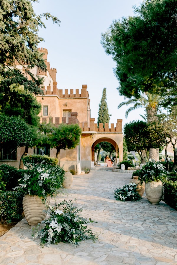 Fairytale Destination Wedding Greece Castle Venue