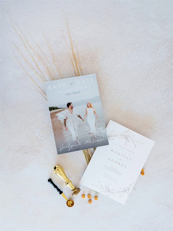 Fall Destination Wedding In Mani With Organic Style