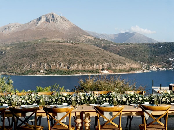Fall Destination Wedding In Mani With Organic Style
