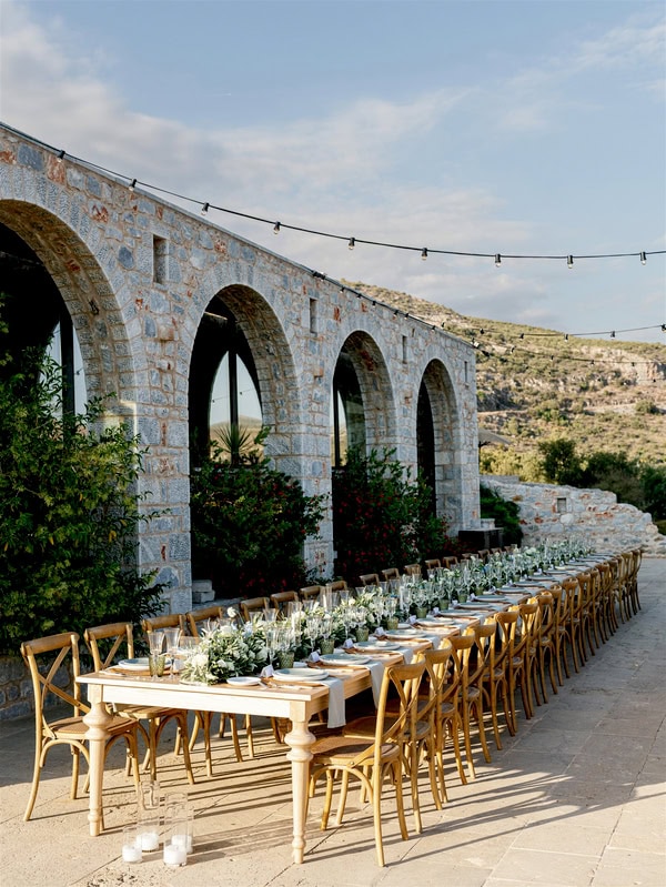 Fall Destination Wedding In Mani With Organic Style
