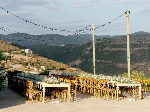 Fall Destination Wedding In Mani With Organic Style