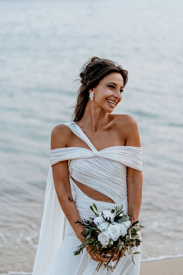 Greek Island Wedding With Lemons And Olive Leaves
