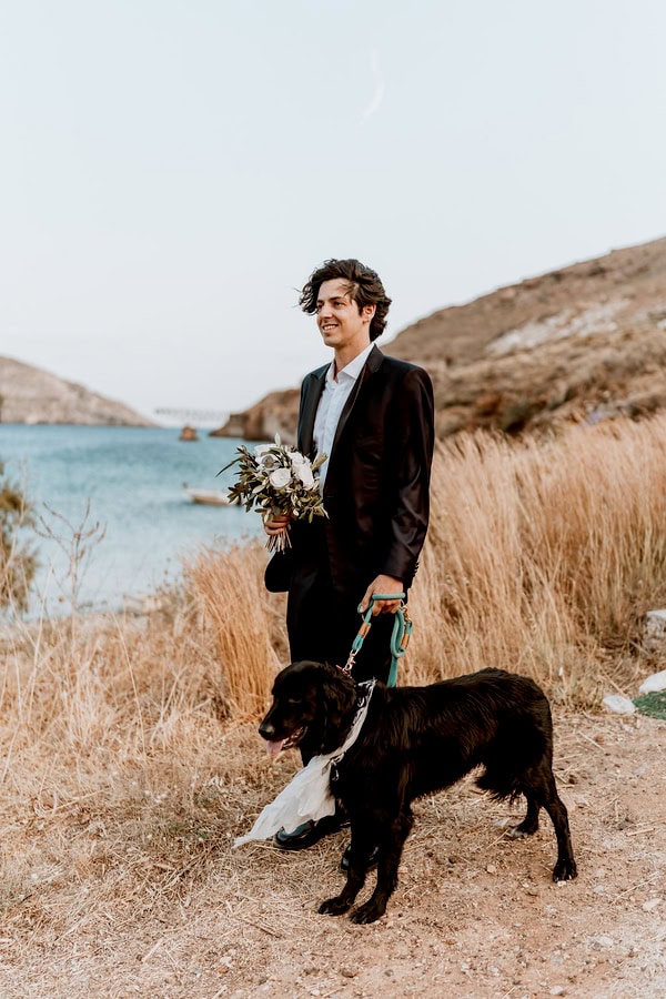 Greek Island Wedding With Lemons And Olive Leaves