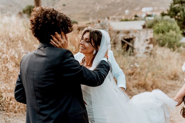 Greek Island Wedding With Lemons And Olive Leaves