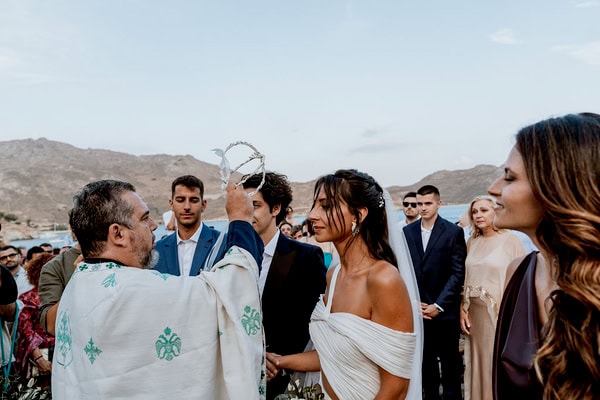 Greek Island Wedding With Lemons And Olive Leaves