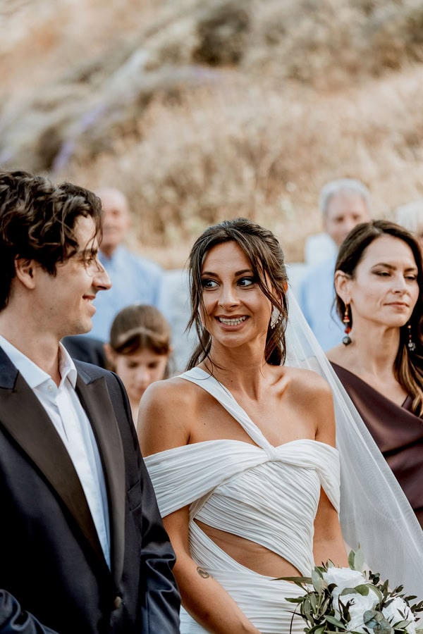 Greek Island Wedding With Lemons And Olive Leaves
