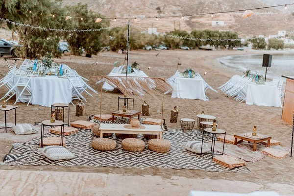Greek Island Wedding With Lemons And Olive Leaves