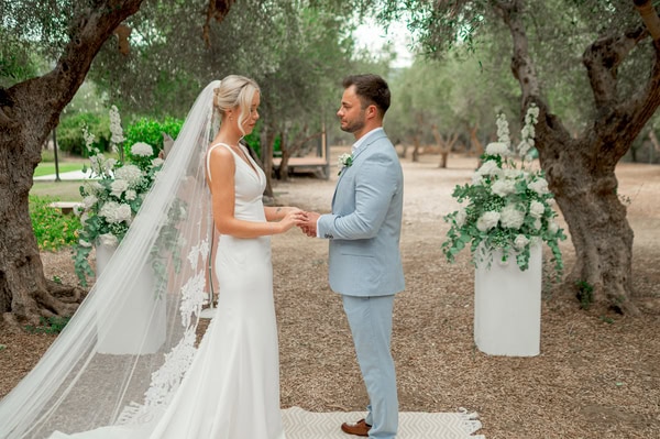 Intimate Olive Grove Wedding Crete Floral Details