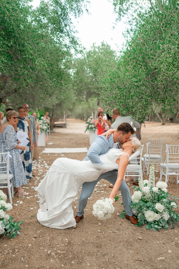 Intimate Olive Grove Wedding Crete Floral Details