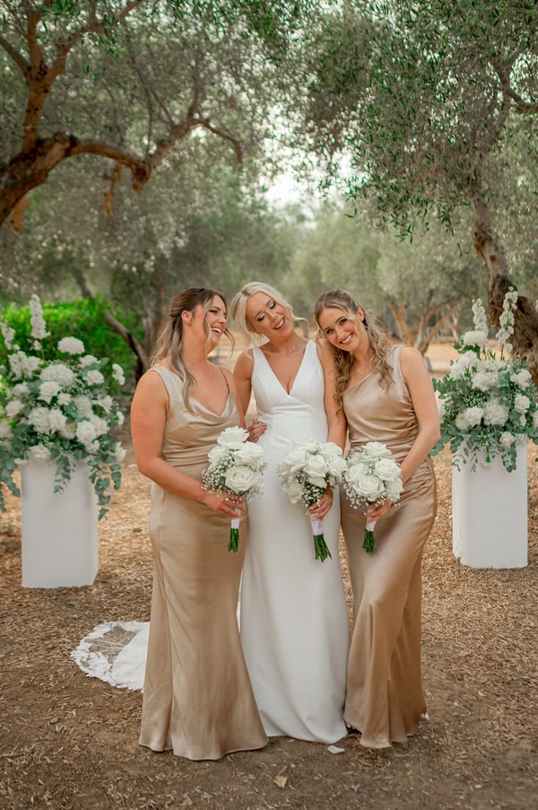 Intimate Olive Grove Wedding Crete Floral Details