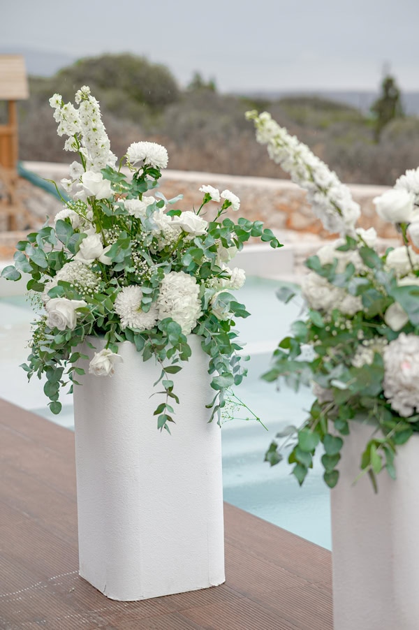 Intimate Olive Grove Wedding Crete Floral Details
