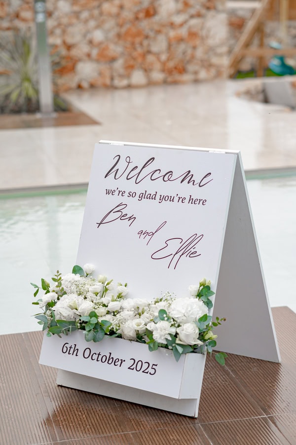 Intimate Olive Grove Wedding Crete Floral Details