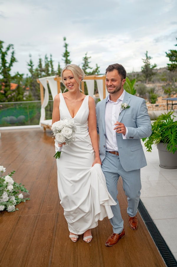 Intimate Olive Grove Wedding Crete Floral Details