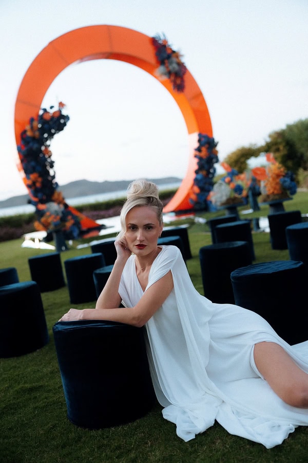 Modern Edgy Styled Shoot Crete Bold Color Contrasts