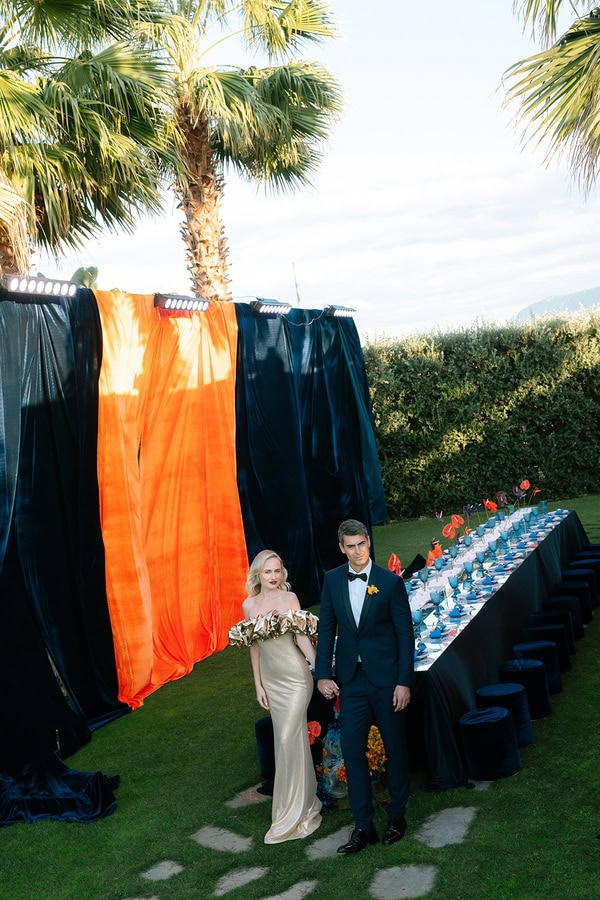 Modern Edgy Styled Shoot Crete Bold Color Contrasts