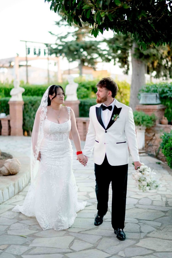 Romantic Garden Style Wedding Pastel Colors Athens