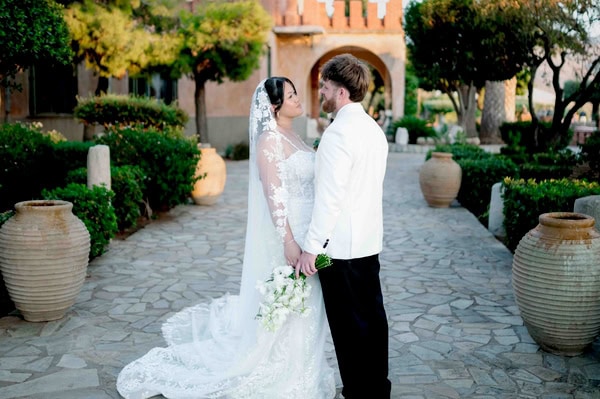 Romantic Garden Style Wedding Pastel Colors Athens