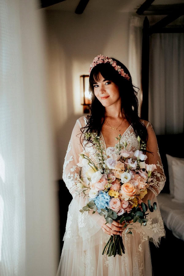 Romantic Garden Wedding Cyprus Pastel Florals
