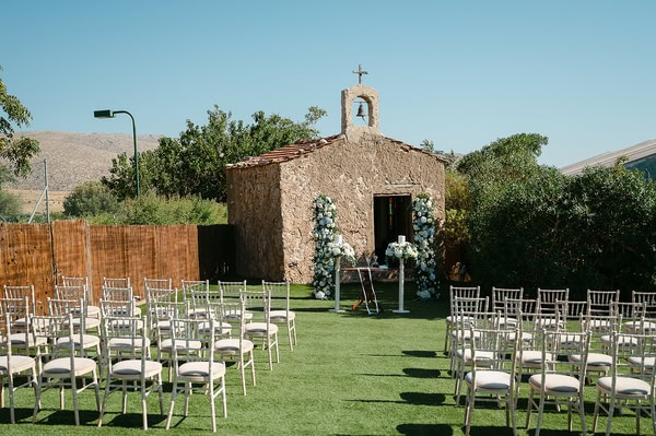 Romantic White Blue Wedding Pyrgos Melissourgou
