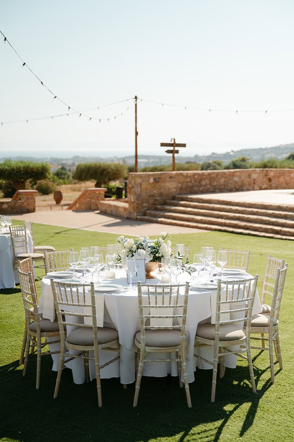 Romantic White Blue Wedding Pyrgos Melissourgou
