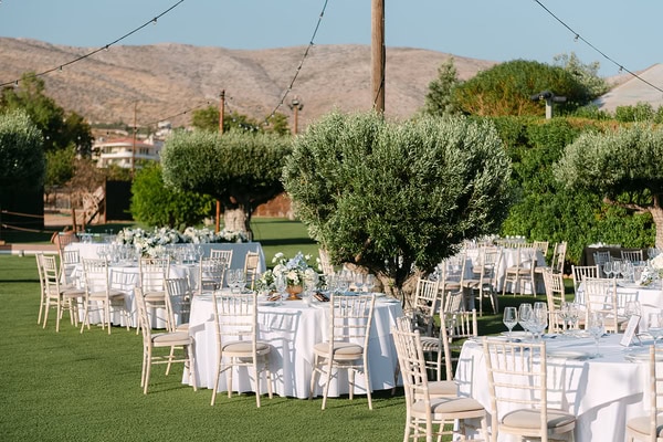 Romantic White Blue Wedding Pyrgos Melissourgou