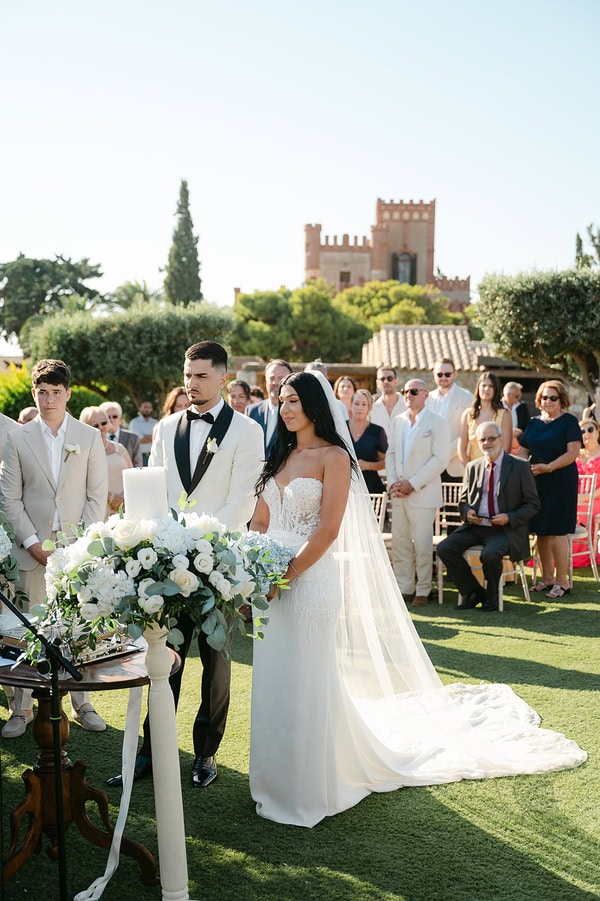 Romantic White Blue Wedding Pyrgos Melissourgou