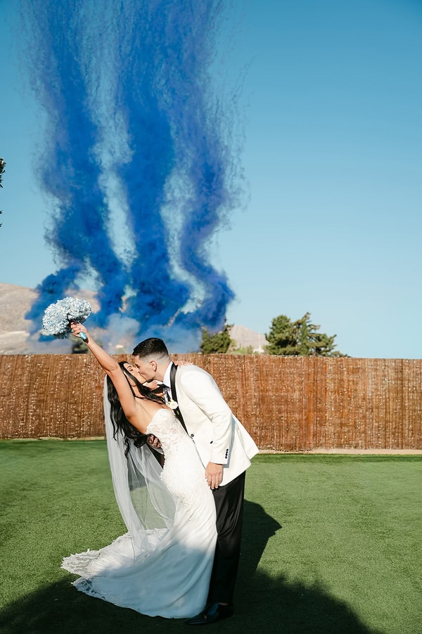 Romantic White Blue Wedding Pyrgos Melissourgou