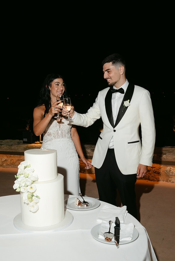 Romantic White Blue Wedding Pyrgos Melissourgou