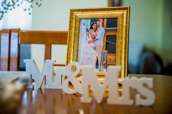 Summer Wedding With White Floral Arrangements In Nafplio