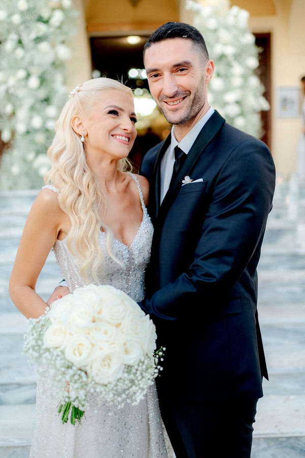 White Floral Chic Summer Wedding Agrinio
