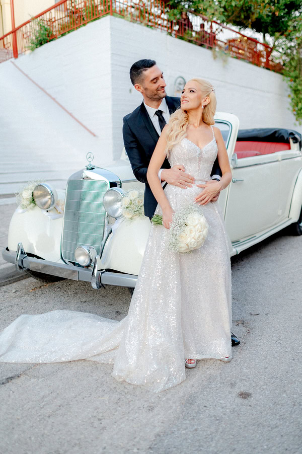 White Floral Chic Summer Wedding Agrinio