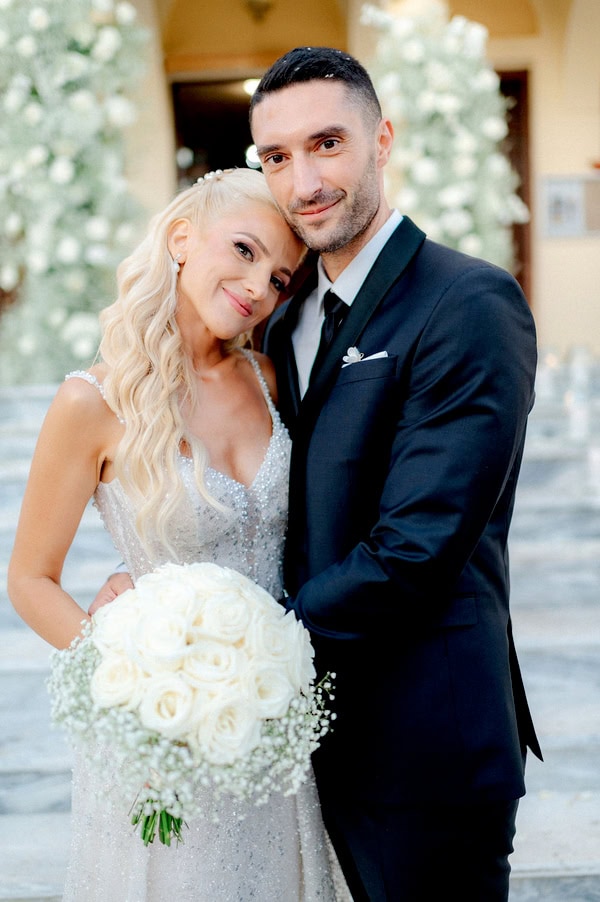 White Floral Chic Summer Wedding Agrinio