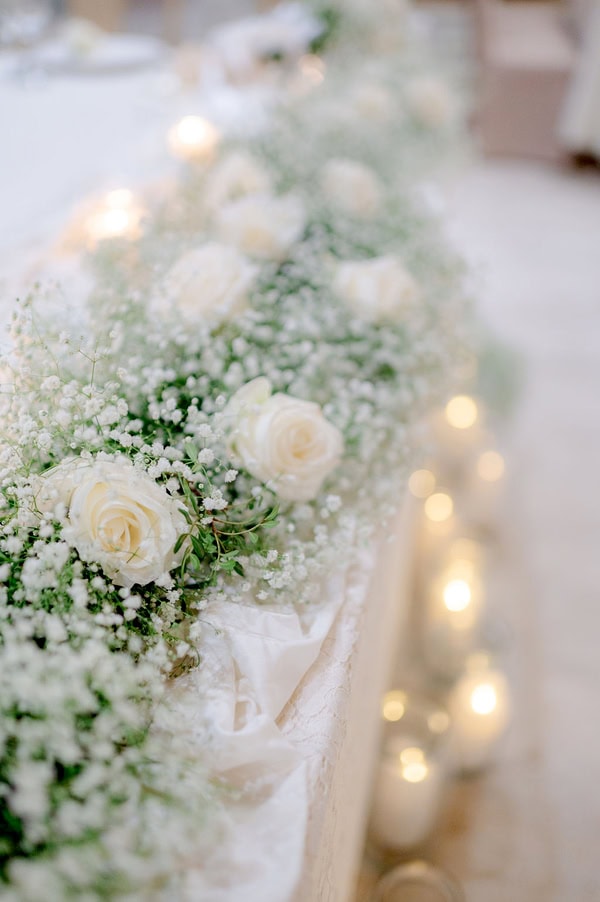 White Floral Chic Summer Wedding Agrinio
