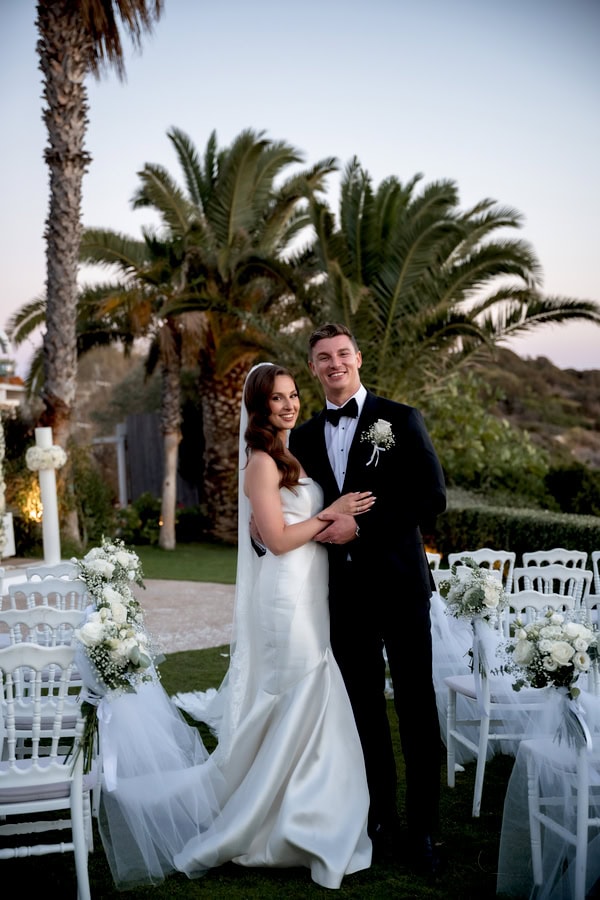 White Floral Wedding Romantic Moments
