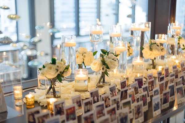 White Flowers And Romantic Chicago Wedding