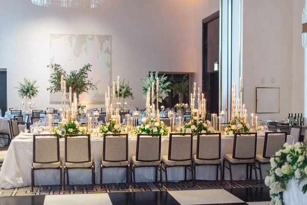 White Flowers And Romantic Chicago Wedding