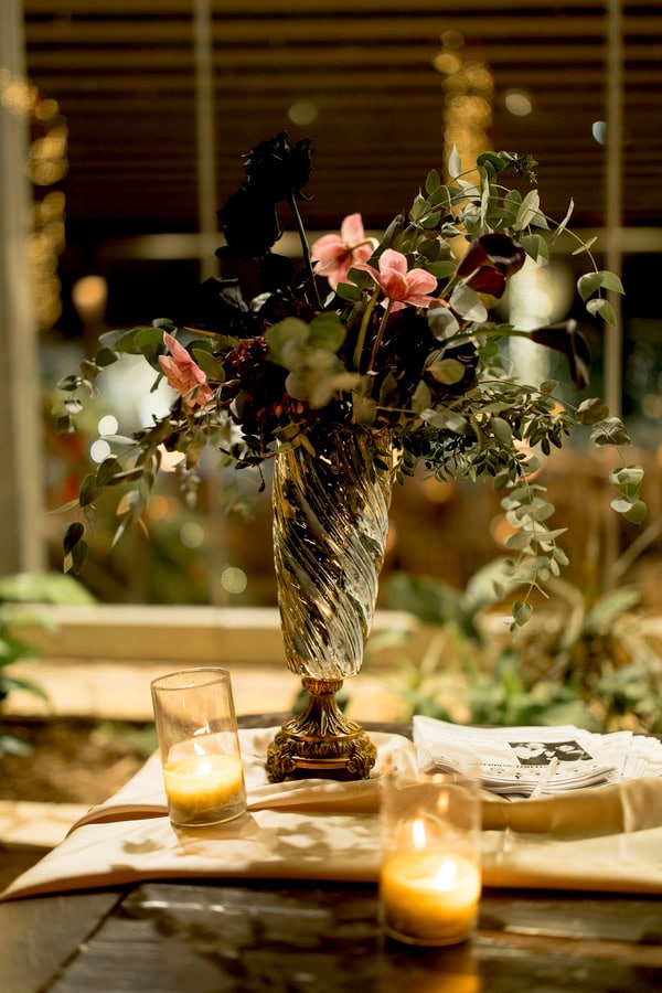 Winter Wedding In Burgundy Tones