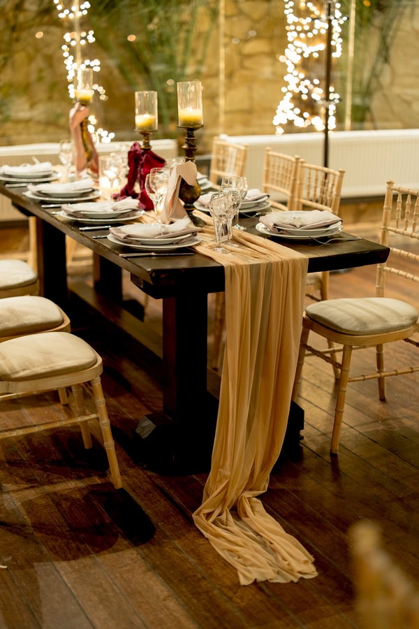 Winter Wedding In Burgundy Tones