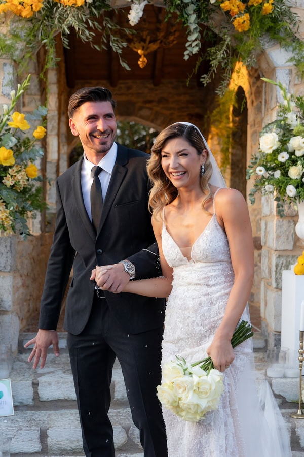 Autumn Wedding Kalamata Yellow Flowers Rustic Details