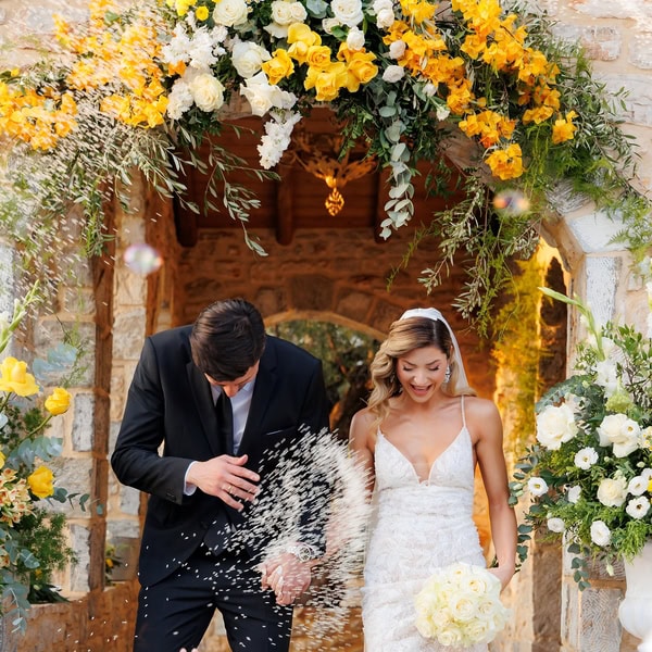 Autumn Wedding Kalamata Yellow Flowers Rustic Details