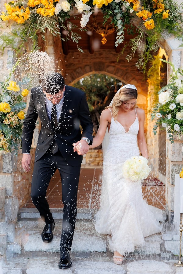 Autumn Wedding Kalamata Yellow Flowers Rustic Details