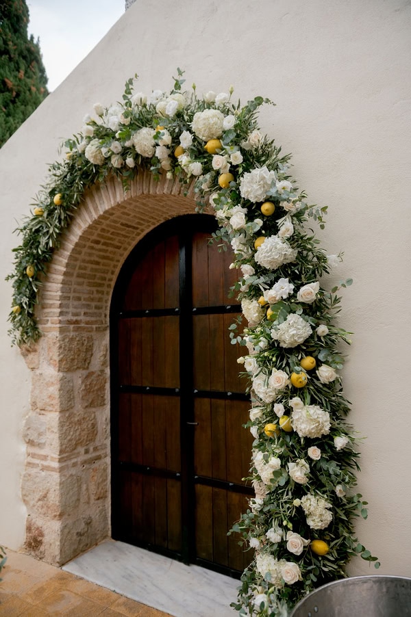 Beautiful Wedding In White And Green Tones