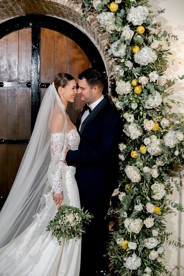 Beautiful Wedding In White And Green Tones