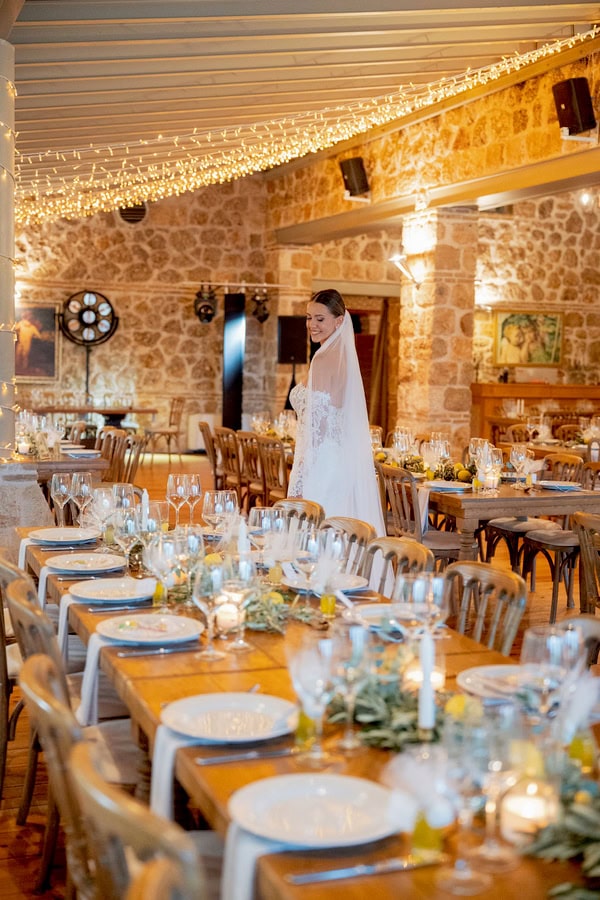 Beautiful Wedding In White And Green Tones