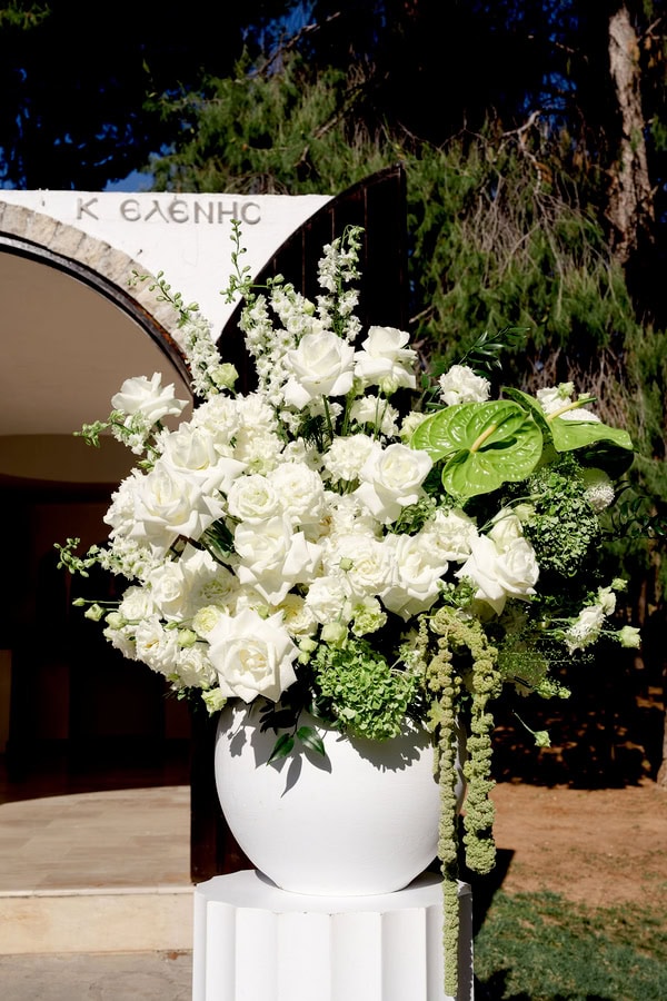 Beautiful Wedding White Hydrangeas Ktima Deda